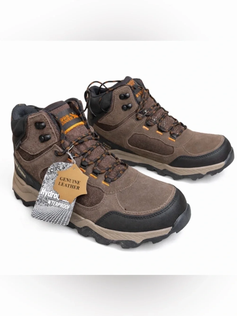 Eddie Bauer Men’s Bonham Hiking Boots Size 9.5 Brown Waterproof Leather NWT
